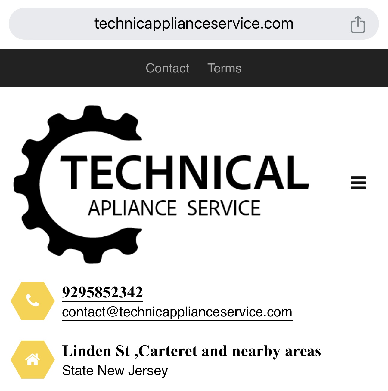 Appliance repair service company