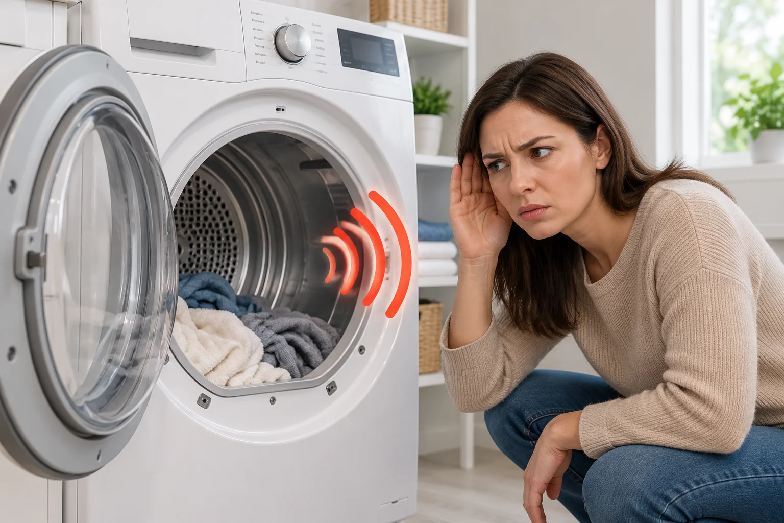 Dryer Squeaks, Squeals or Grinds? How to Find the Cause