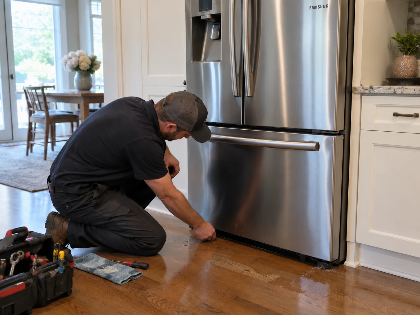 Samsung Refrigerator Leak Repair in East Hampton, NY