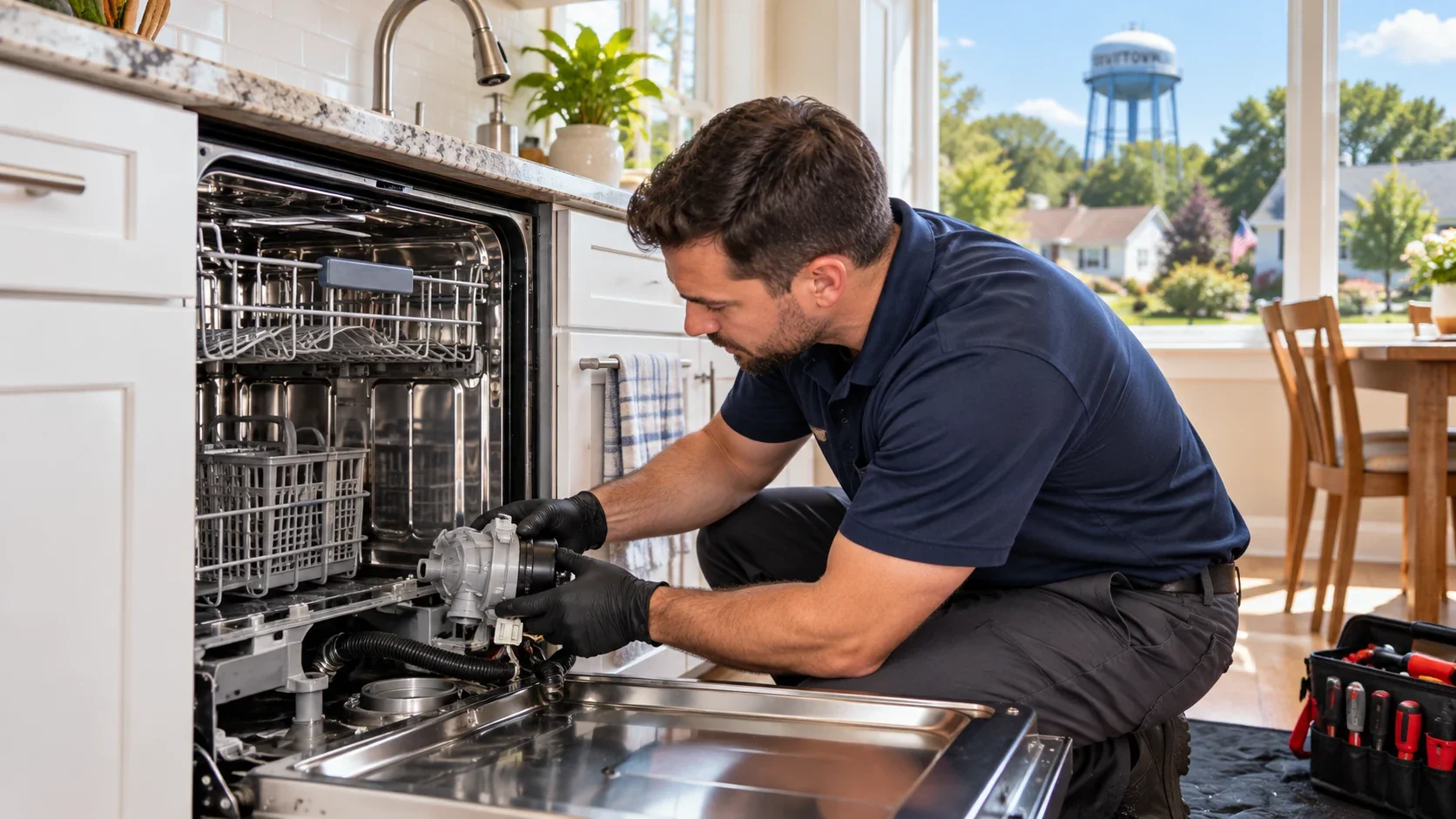 Dishwasher Not Draining Repair in Levittown, NY
